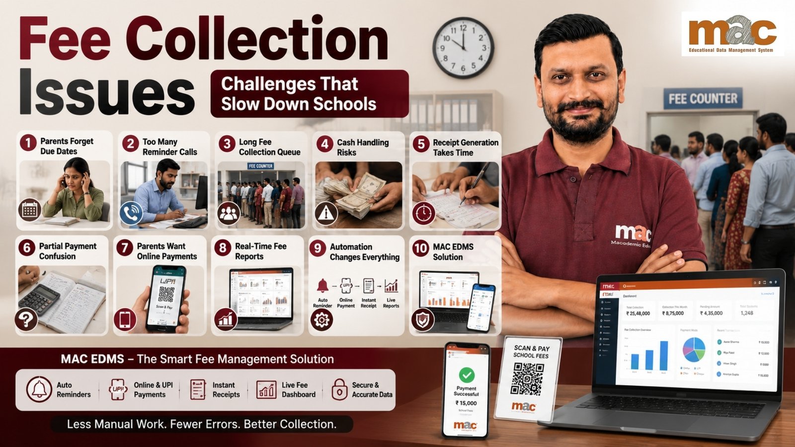 Fee Collection Problems in School